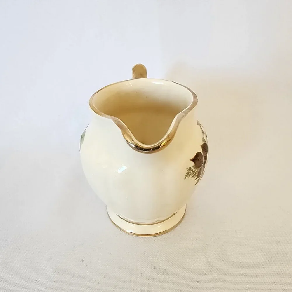 Vintage Sadler England Floral Pattern Cream and Sugar Set
